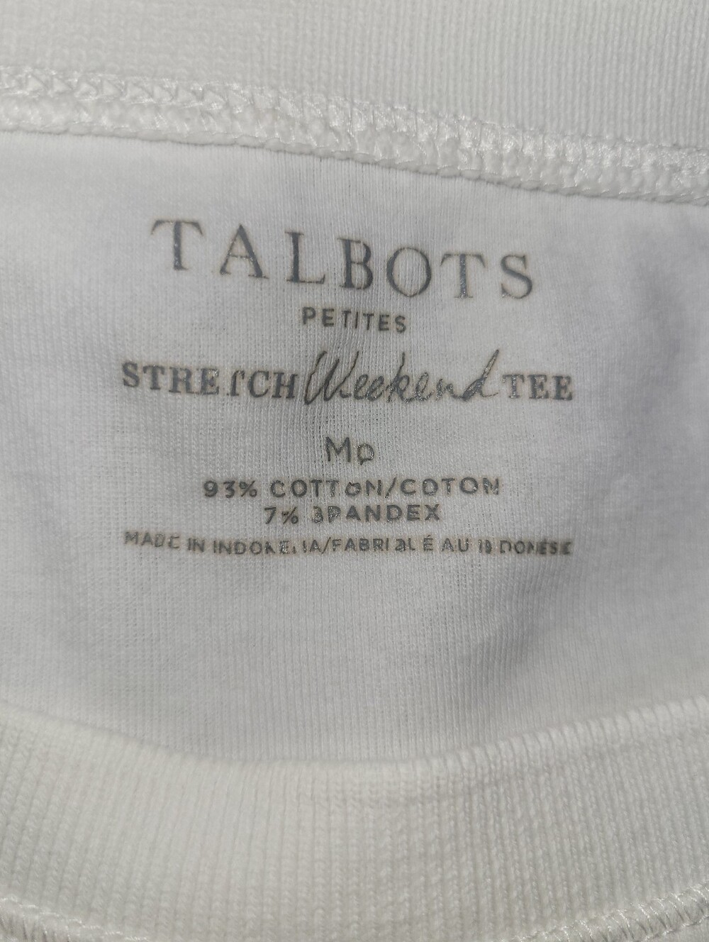 Talbots Stretch Weekend Tee - Picture 8 of 9